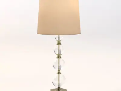 Allan Knight Four Sphere Glass Lamp 3D model