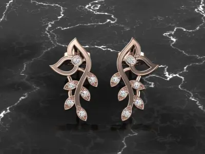 Jewelry Earring 3D print model