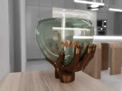 Hand Holder 3D model