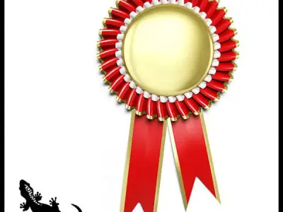 Award rosette 3D model