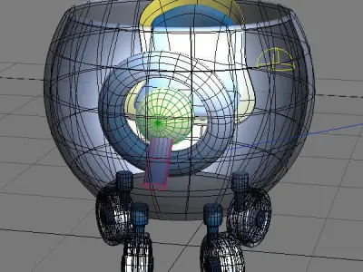 Baby Walker Cartoon 03 Low-poly 3D model