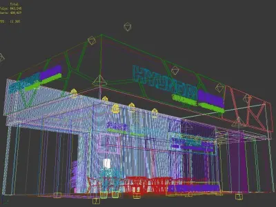 Exhibition - Area - 12X6-3DMAX2009-016 3D model