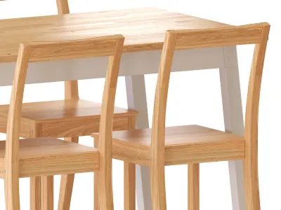 PINNTORP Table and Chairs 3D model