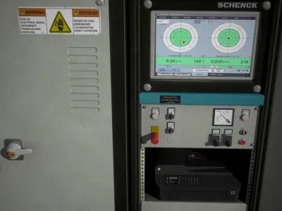 Control panel Low-poly 3D model