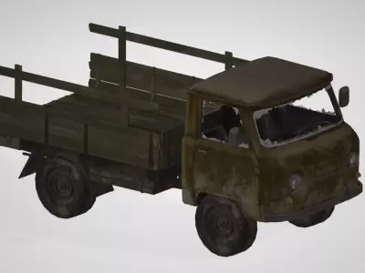 Vehicle - Truck 09 Low-poly 3D model