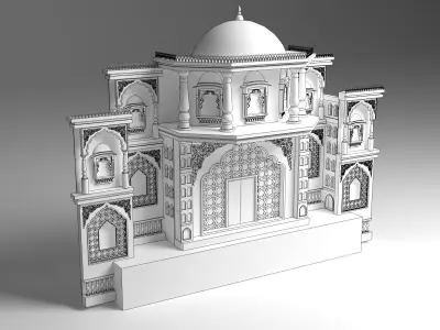 Indian Wedding Stage 3D model