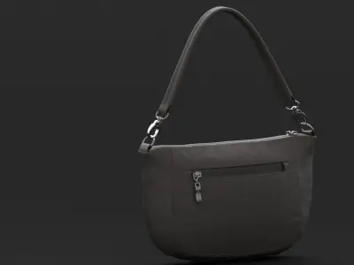 Modern Everywhere Half Moon Baggallini Bag AR 3D Model Low-poly 3D model
