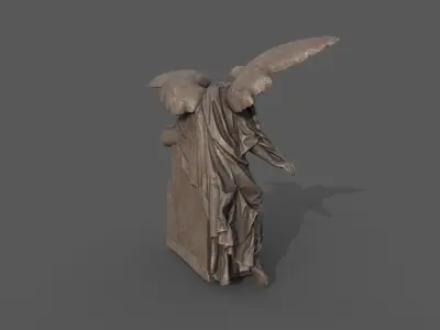Statue of an Angle 2 Low-poly 3D model