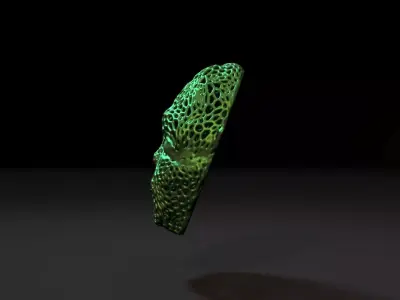 Yoda Mask voronoi 3D print model