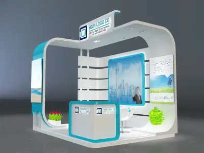Booth Exhibition Stand a659b  3D model