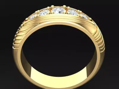 Luxury Men Rings Designs 4MR045 3D print model