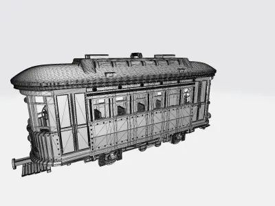 Train car 3D print model