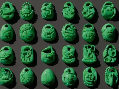 kungfu panda pendants 3D model