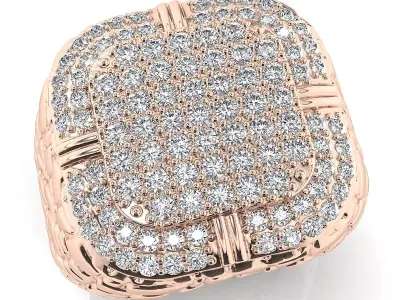 Big fancy mans ring 3D print model