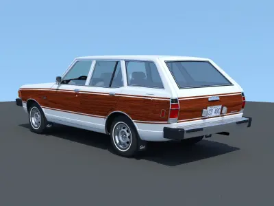  Dodge Colt wagon 1976  3D model