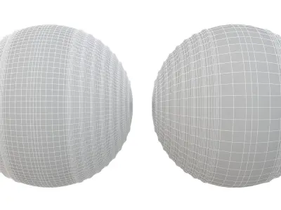 Croquet Ball yellow 3D model