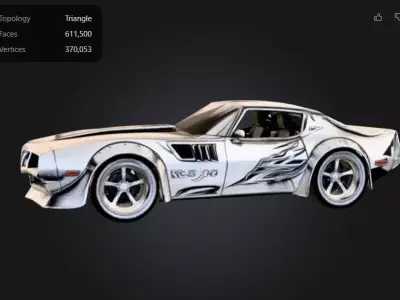 Muscle Car V1 3D model