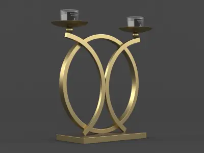 Candle Holder Free 3D model get