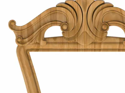 Carved picture frame STL 3D model
