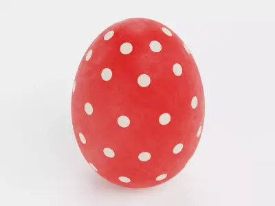 -Easter Egg V3- Low-poly 3D model