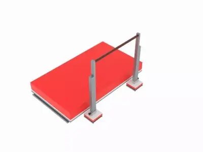 Jump Platfom Low-poly 3D model