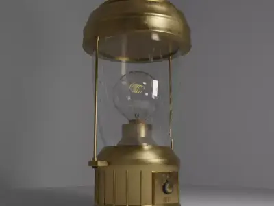 Vintage Lantern High Poly PBR 3D model
