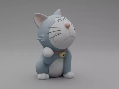 Cat toy Low-poly 3D model