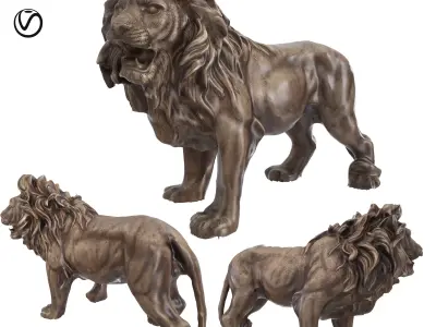 lion sculpt 1 3D model