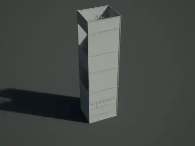 Hoist System Low-poly 3D model