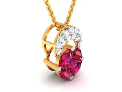 Women Pendants 3dm STL OBJ FBX Render Details 3D print model 10