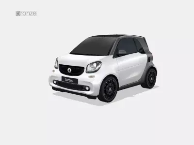 Smart fortwo Low-poly 3D model