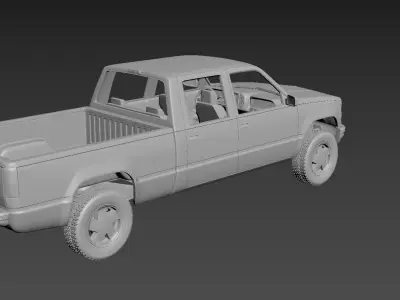 Chevrolet C-K 4th Gen Crew Cab 3D print model
