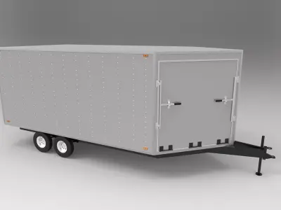 Snowmobile Trailer 3D model