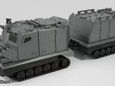 Bronco All Terrain Tracked Carrier 3D print model