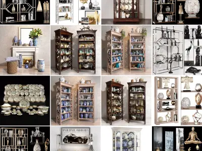 Collection Decoration sets Vol 04 3D model