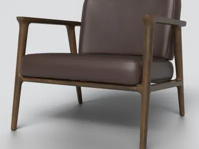 Zio Lounge Chair Low-poly 3D model