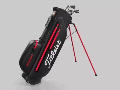 Titleist Black StaDry Golf Bag Plus 3D model