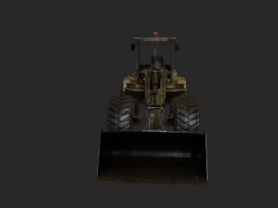 Wheel Loader Low-poly 3D model