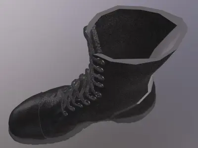 MILITARY BOOTS PBR Low-poly 3D model