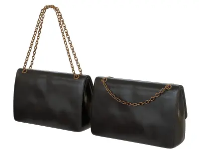 Balenciaga Monaco Medium Chain Bag Black Low-poly 3D model