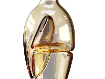 Vase decor Low-poly 3D model 12