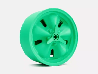 15x7 Halibrand Troutman Barnes Wheel and Brake 3D print model