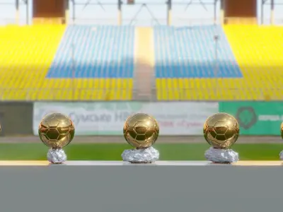 Fifa Golden Ball Ballon Dor Low-poly 3D model