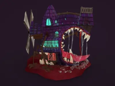 Home monster Free low-poly 3D model
