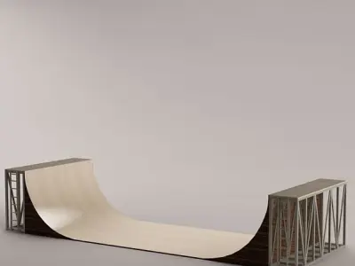 skate  ramp 01 3D model