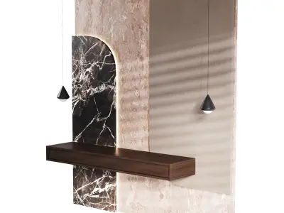 Decorative Wall panel  06 3D model