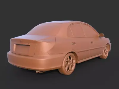 Kia Rio 2006 3D print model
