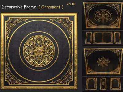 Decorative Frame  Ornament -  Vol 01 3D model