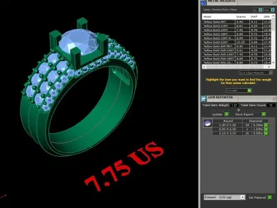 Luxury Men Rings Designs 5MR036 3D print model