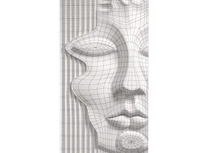 Decorative panel face 2 3D model